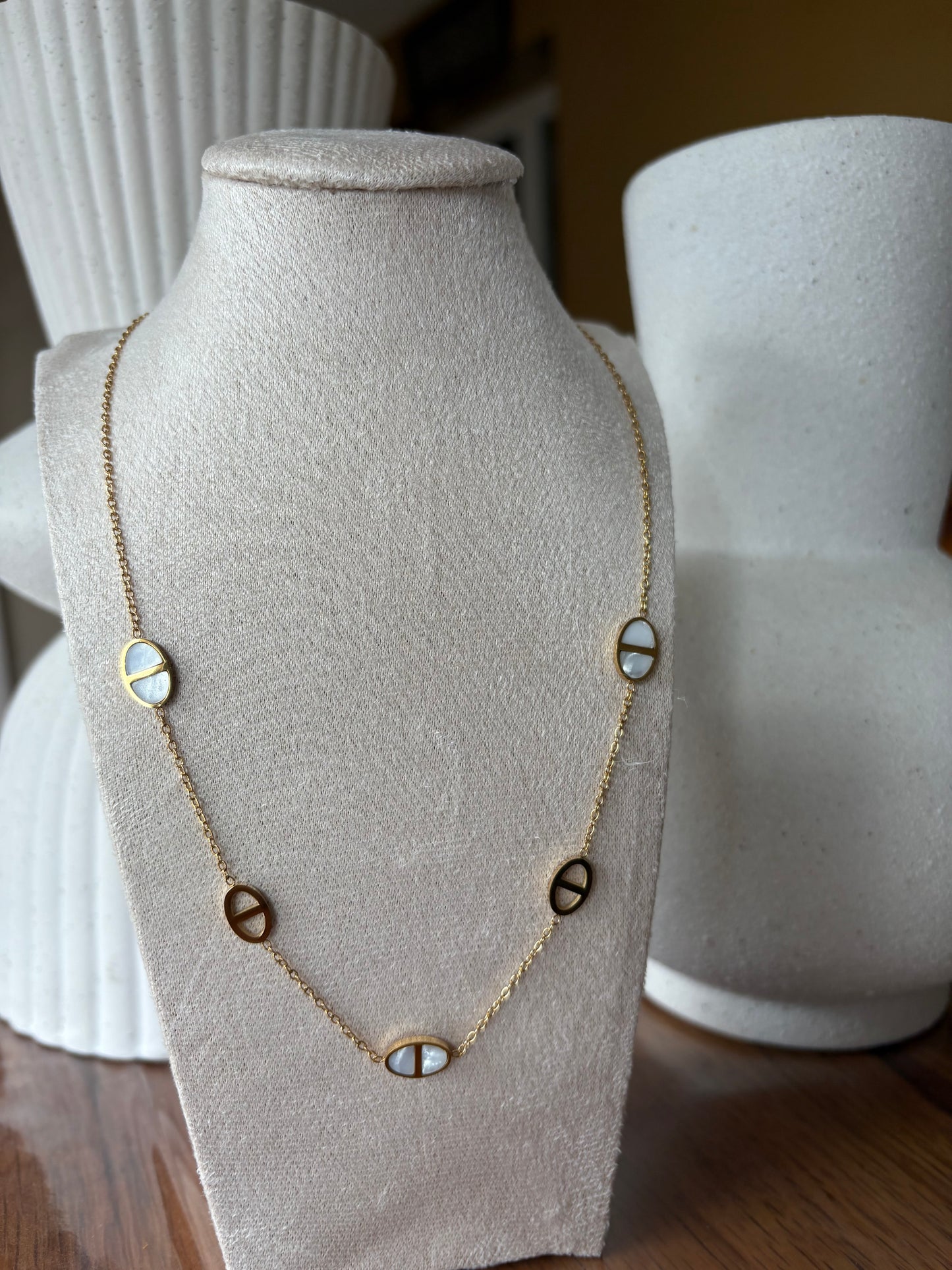 Collier nez de cochon nacré