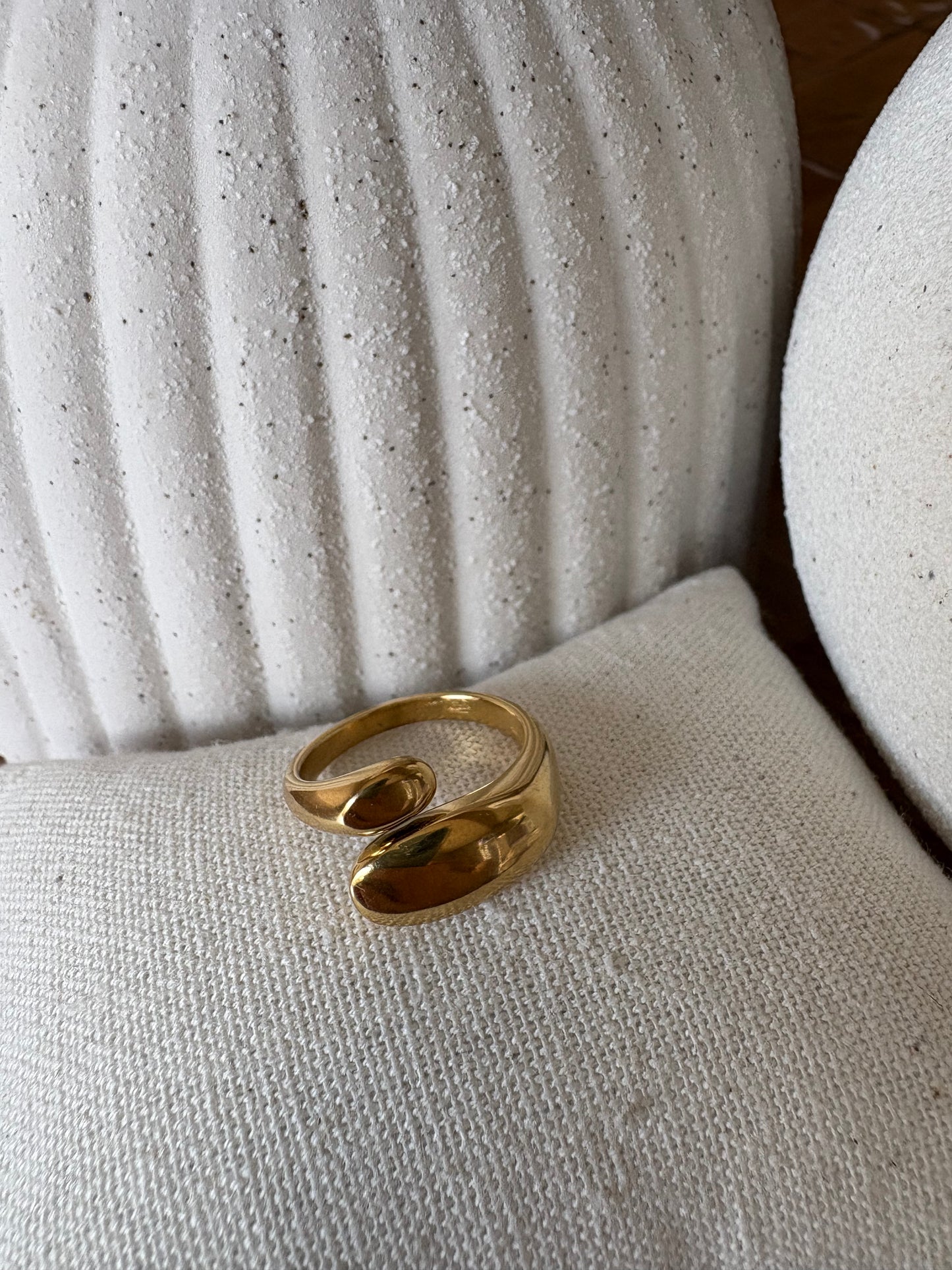 Bague Étreinte Dorée