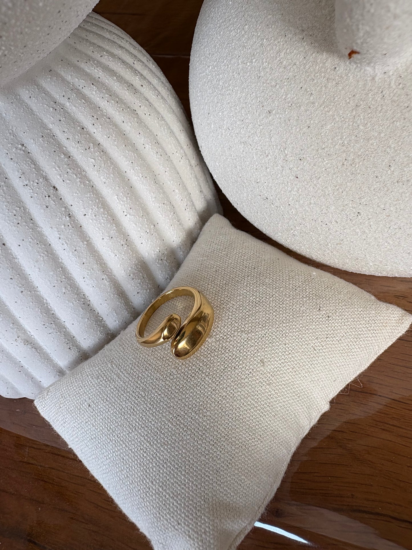 Bague Étreinte Dorée